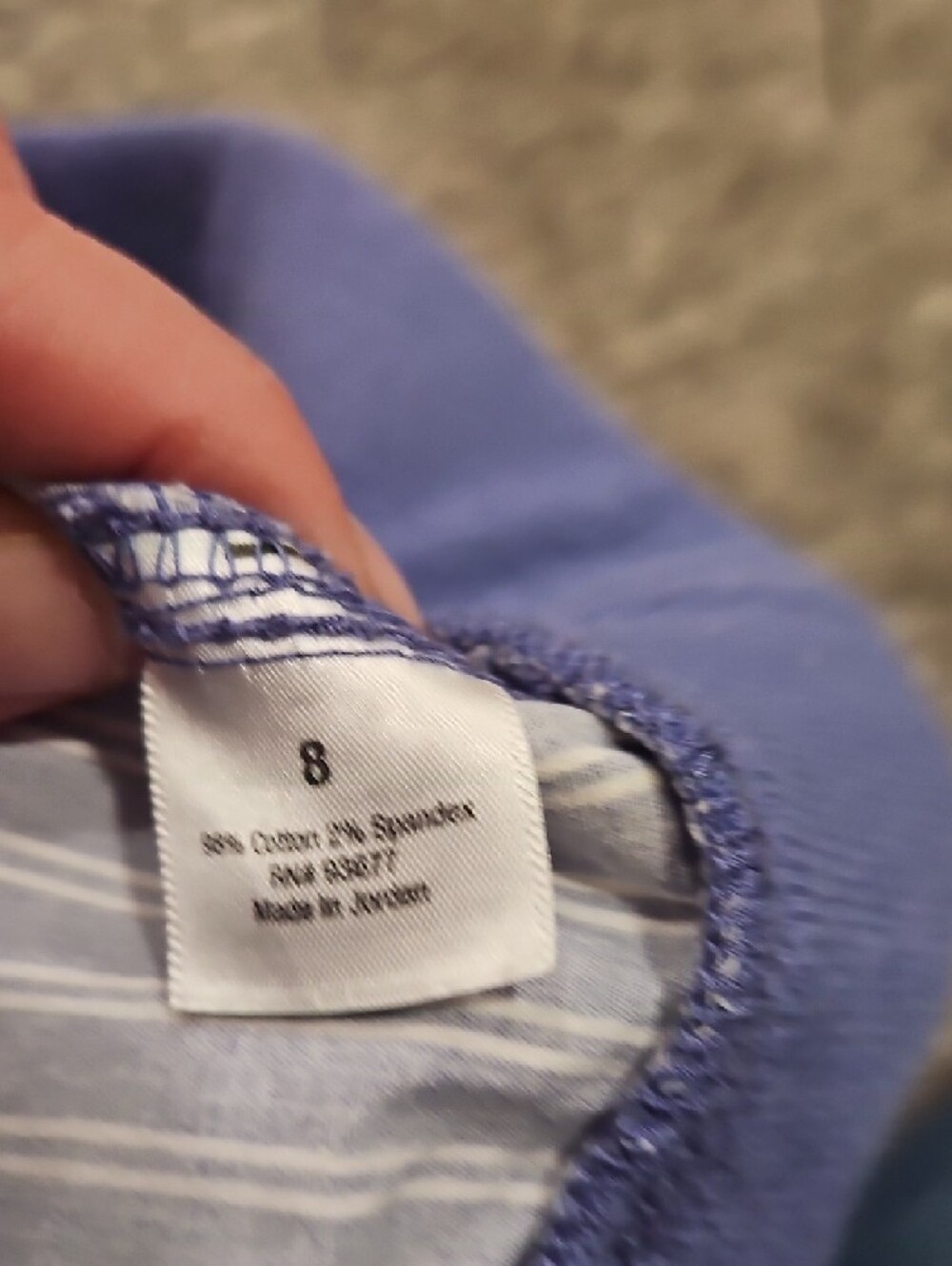 a.n.a Blue and White Striped Drawstring Athletic Shorts - Picture 3 of 9